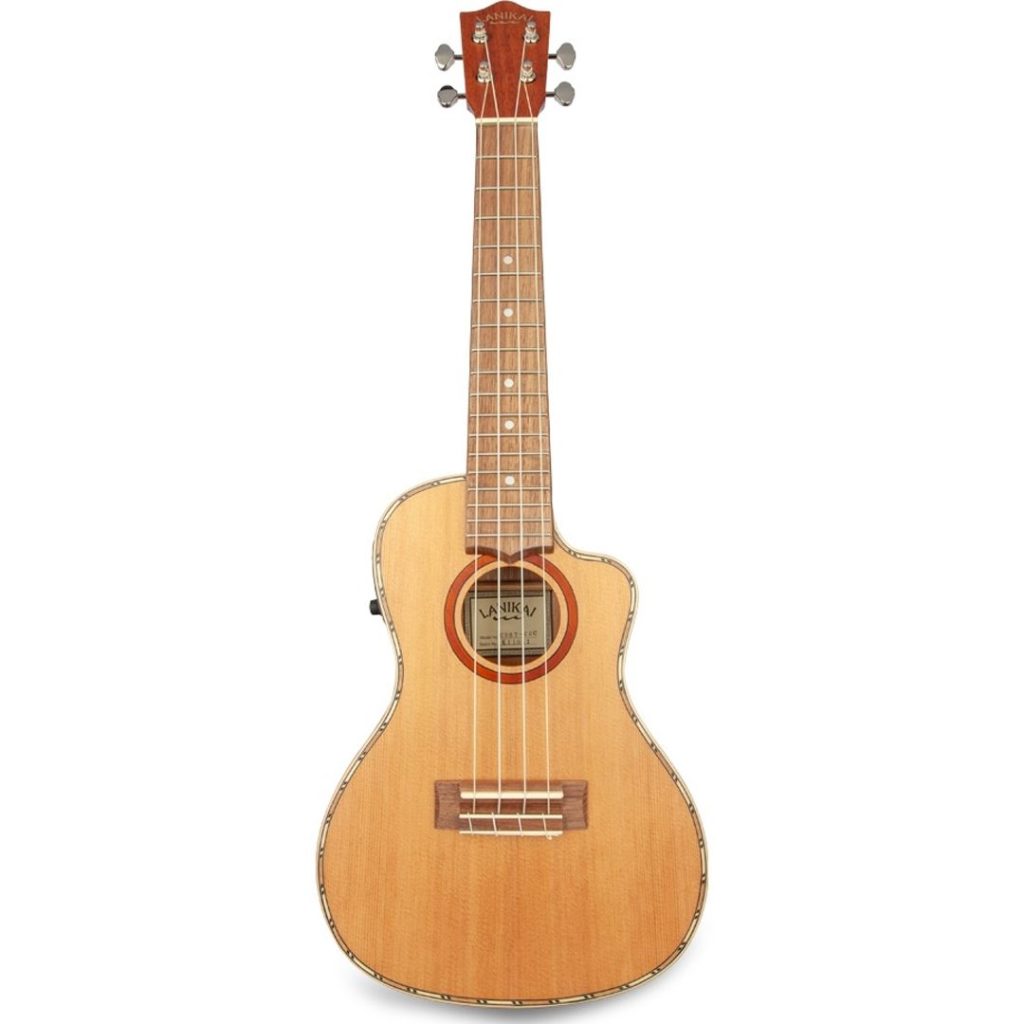 LANIKAI IT CDST-CEC UKULELE CONCERTO CON TOP IN CEDRO E PREAMP - immagine 3