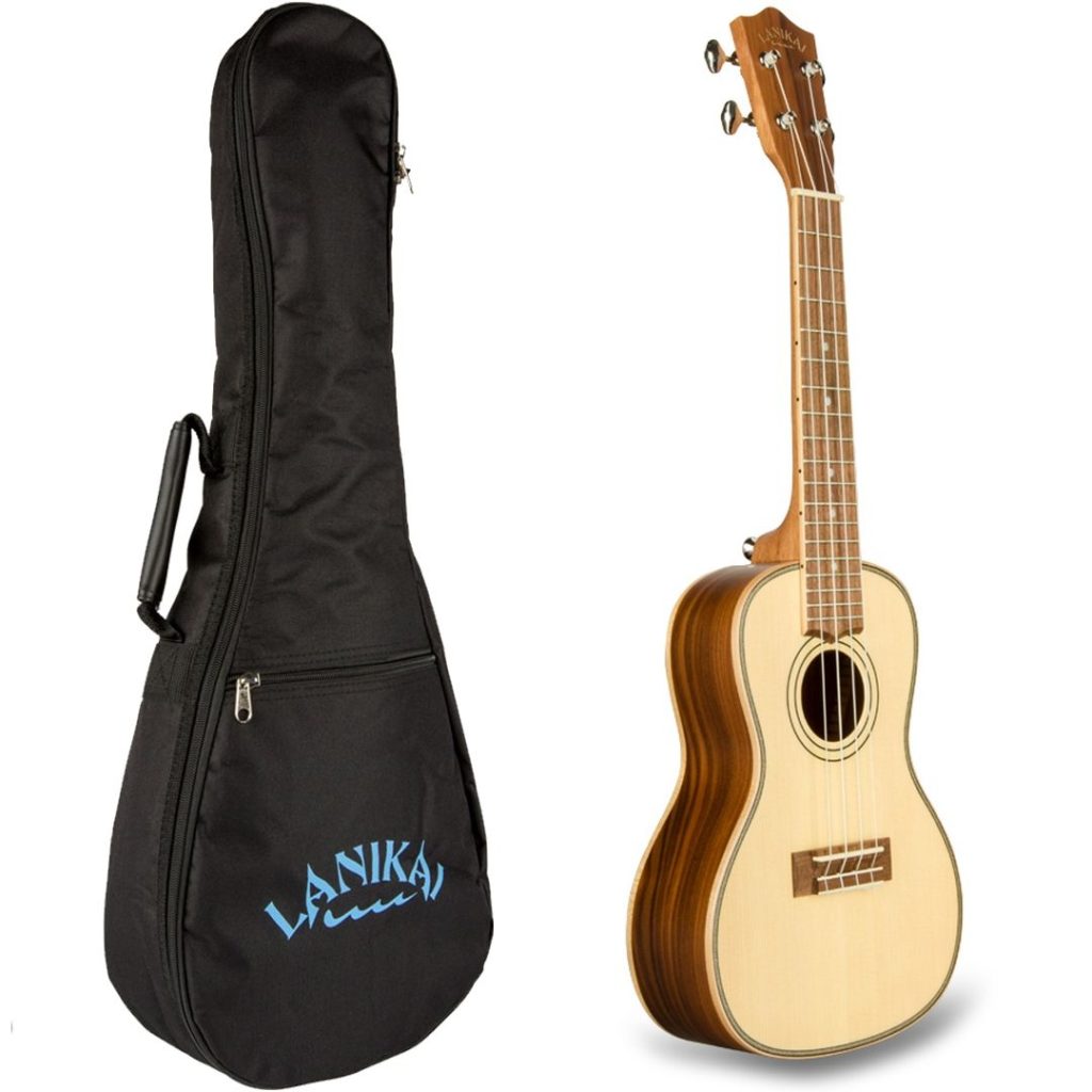 LANIKAI IT SPST-C UKULELE CONCERTO CON TOP IN ABETE ROSSO - immagine 2