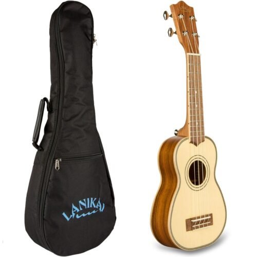 LANIKAI IT SPST-S UKULELE SOPRANO CON TOP IN ABETE ROSSO - immagine 2