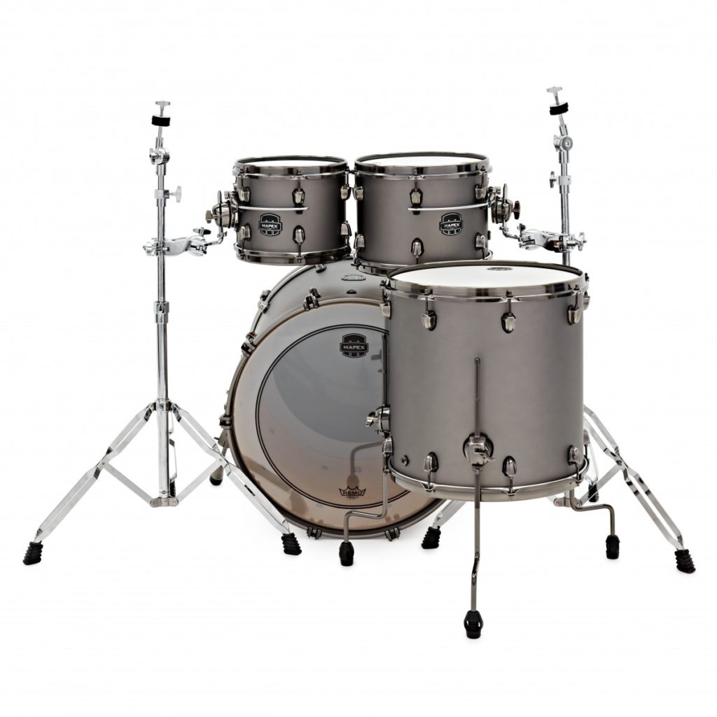 MAPEX IT SE529XMBPG SATURN EVOLUTION MAPLE ROCK 4 PEZZI GUN METAL GREY - immagine 2
