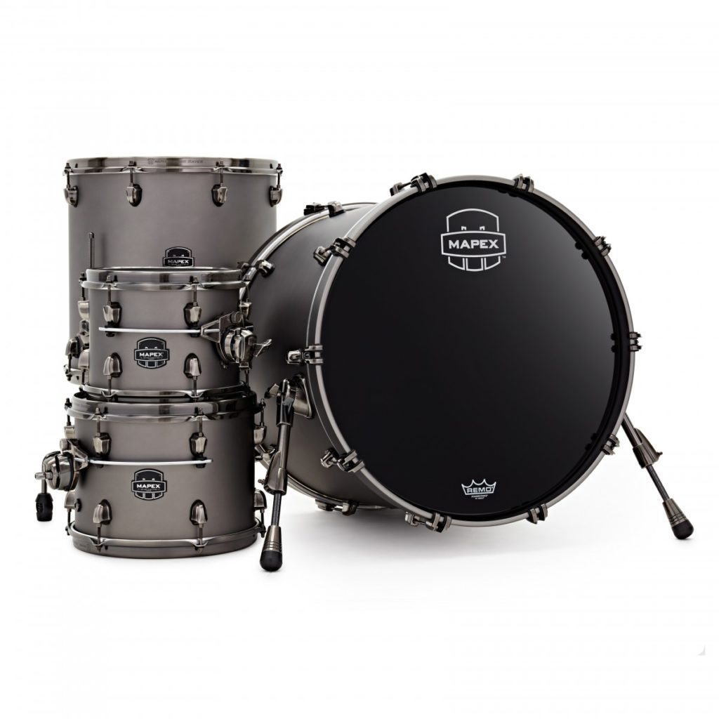 MAPEX IT SE529XMBPG SATURN EVOLUTION MAPLE ROCK 4 PEZZI GUN METAL GREY - immagine 3