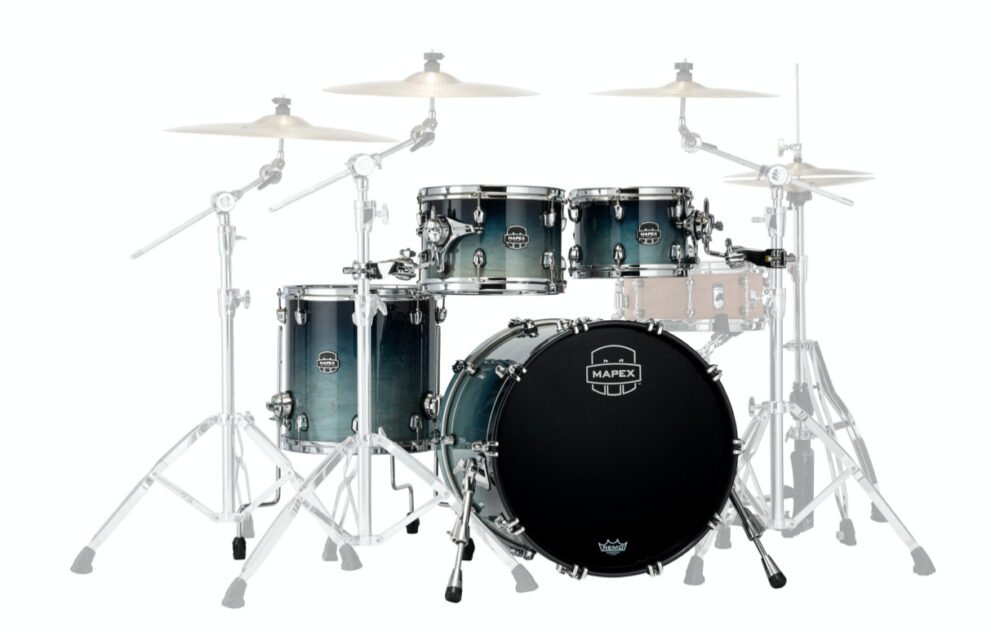 MAPEX IT SR504XRJ SATURN NEW FUSION 4 PEZZI TEAL BLUE FADE