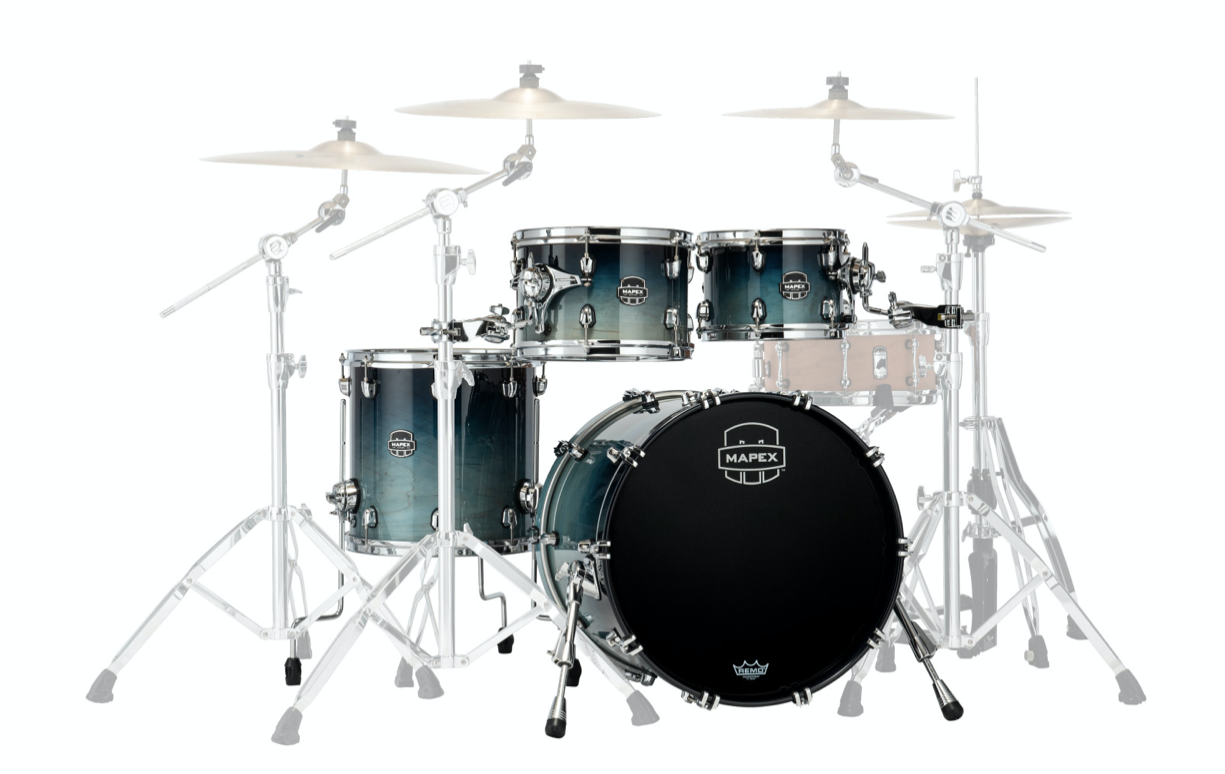 MAPEX IT SR504XRJ SATURN NEW FUSION 4 PEZZI TEAL BLUE FADE