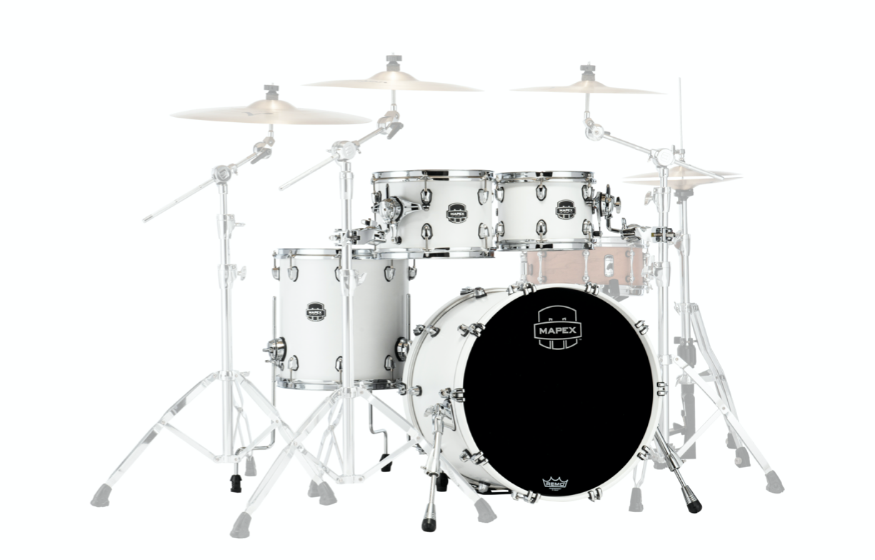 MAPEX IT SR504XRM SATURN NEW FUSION 4 PEZZI SATIN WHITE