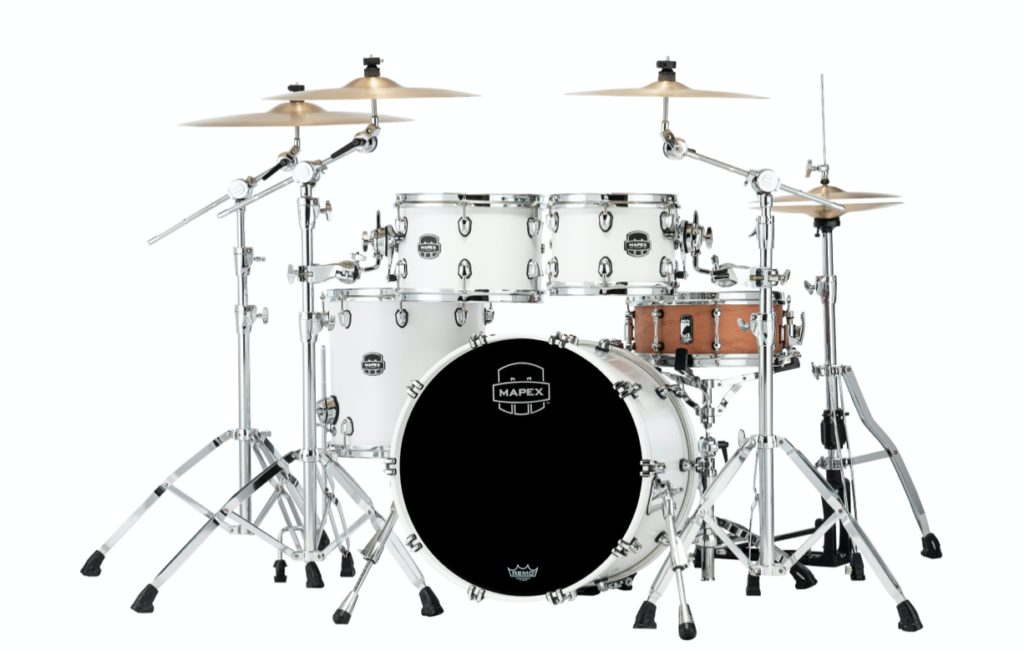 MAPEX IT SR504XRM SATURN NEW FUSION 4 PEZZI SATIN WHITE - immagine 2