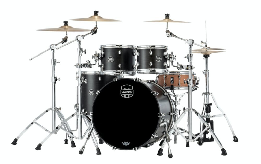 MAPEX IT SR529XUFB SATURN NEW ROCK FAST 4 PEZZI SATIN BLACK - immagine 2