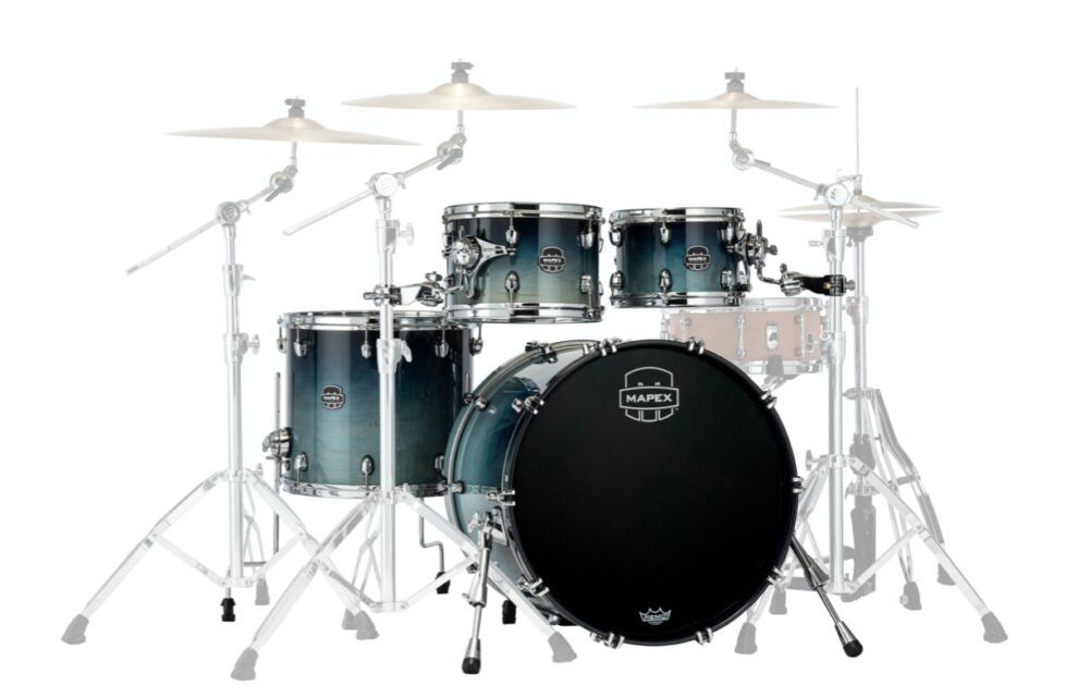 MAPEX IT SR529XURJ SATURN NEW ROCK FAST 4 PEZZI TEAL BLUE FADE