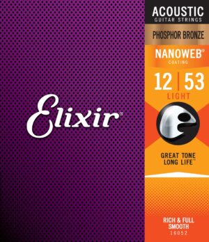 ELIXIR 16052 ACOUSTIC PHOSPHOR BRONZE NANOWEB