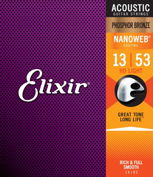 ELIXIR 16182 ACOUSTIC PHOSPHOR BRONZE NANOWEB