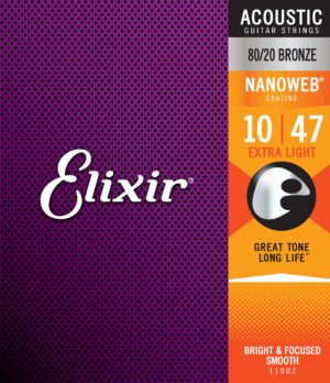 ELIXIR 11002 ACOUSTIC 80/20 BRONZE NANOWEB