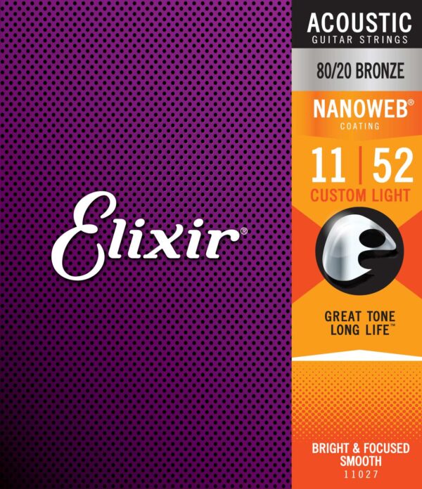 ELIXIR 11027 ACOUSTIC 80/20 BRONZE NANOWEB