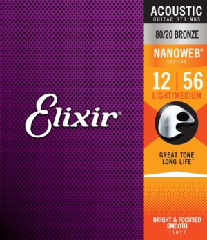 ELIXIR 11077 ACOUSTIC 80/20 BRONZE NANOWEB