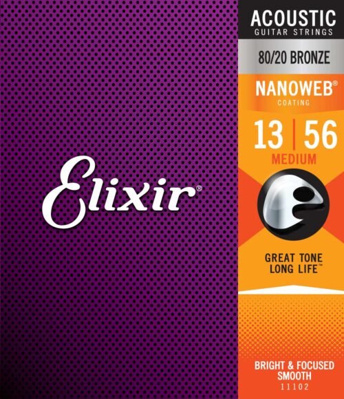 ELIXIR 11102 ACOUSTIC 80/20 BRONZE NANOWEB