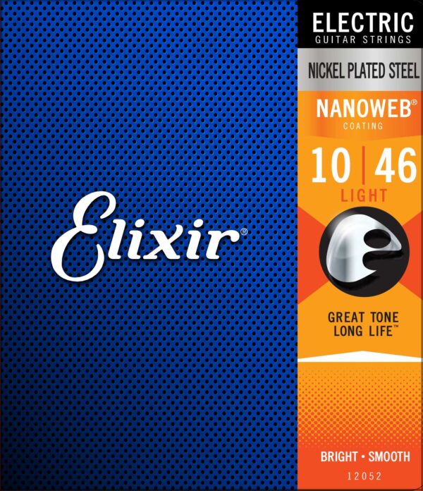 ELIXIR 12052 ELECTRIC NICKEL PLATED STEEL NANOWEB