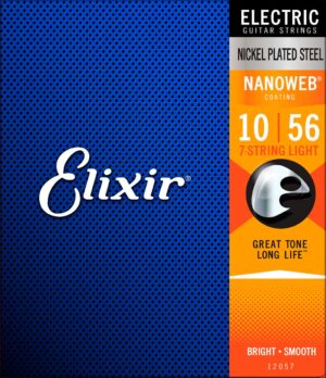 ELIXIR 12057 ELECTRIC NICKEL PLATED STEEL NANOWEB