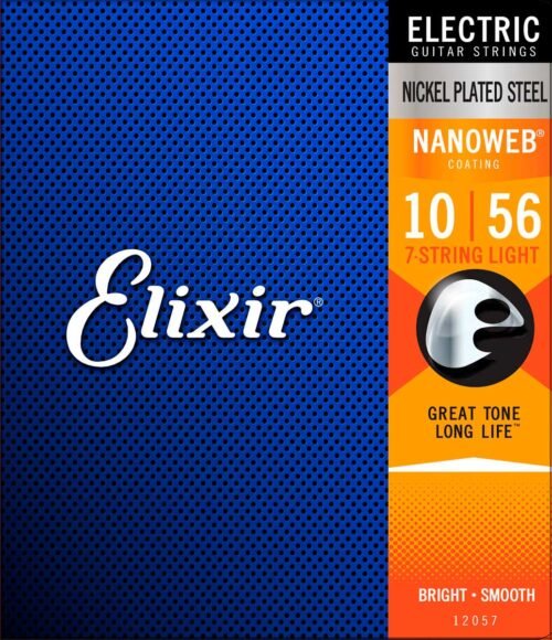 ELIXIR 12057 ELECTRIC NICKEL PLATED STEEL NANOWEB