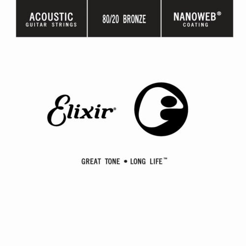 ELIXIR 15132 ACOUSTIC 80/20 BRONZE NANOWEB SINGLE