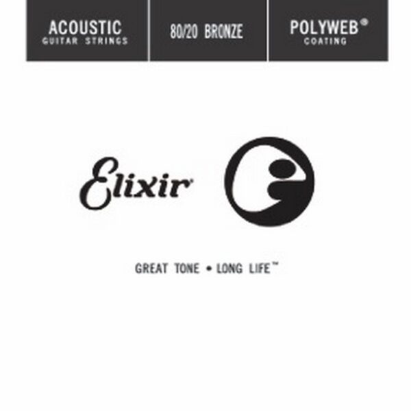 ELIXIR 13122 ACOUSTIC 80/20 BRONZE POLYWEB SINGLE