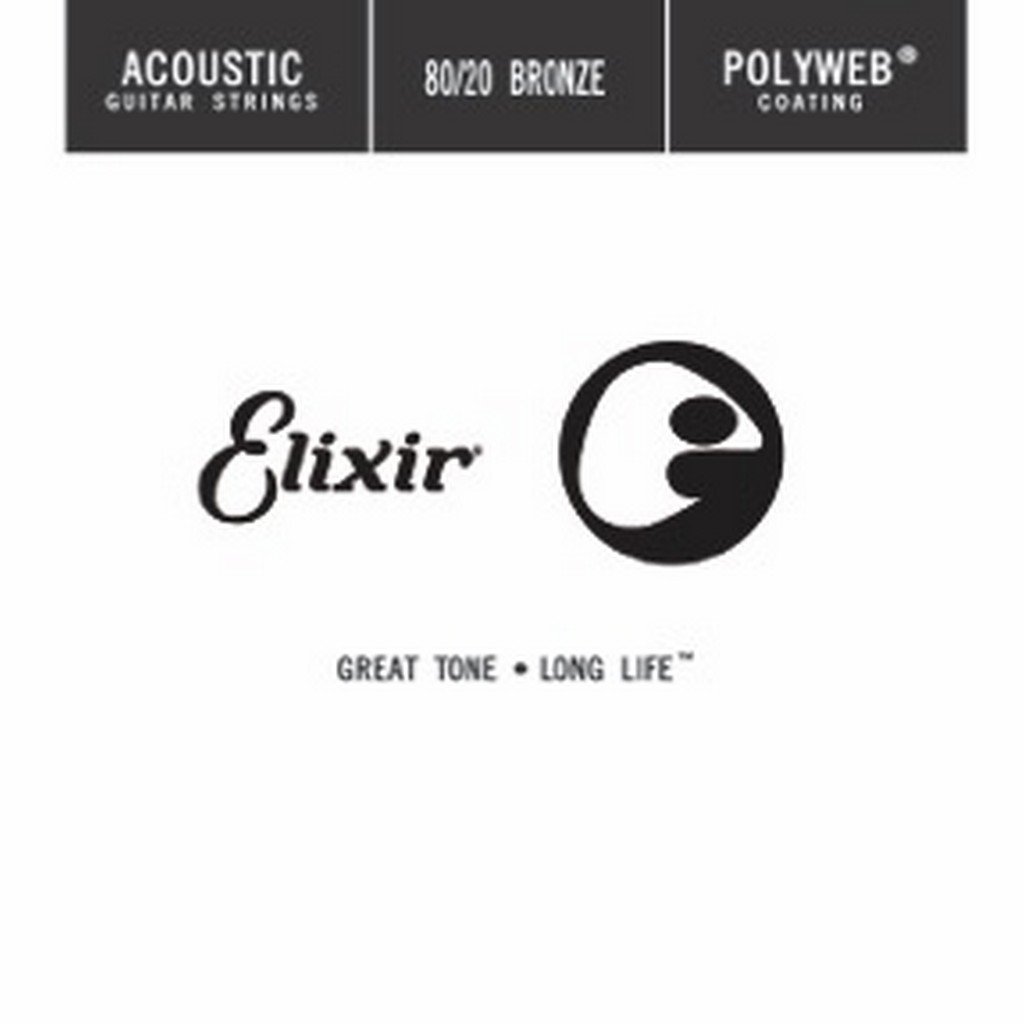 ELIXIR 13123 ACOUSTIC 80/20 BRONZE POLYWEB SINGLE