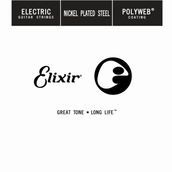 ELIXIR 13224 ELECTRIC NICKEL PLATED STEEL POLYWEB SINGLE