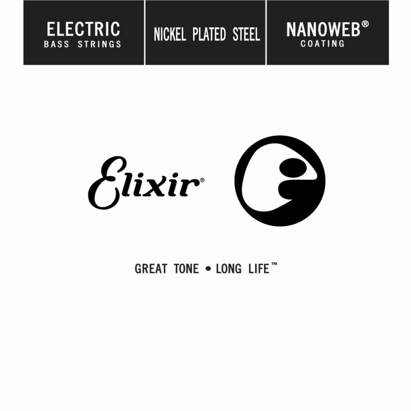 ELIXIR 15340 ELECTRIC BASS NICKEL NANOWEB SINGLE