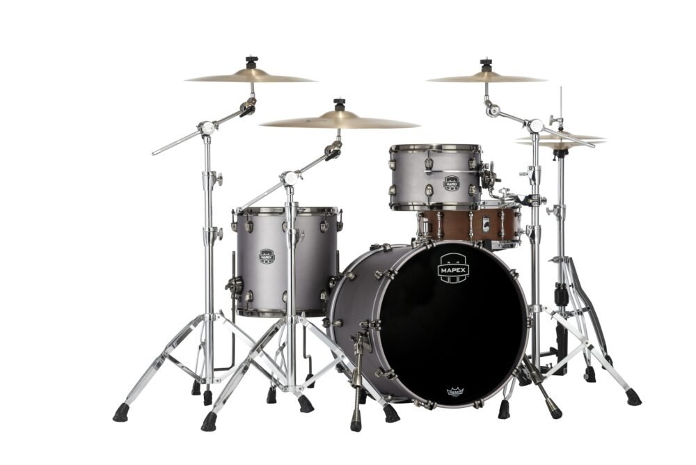 MAPEX IT SE401XHBPG SATURN EVOLUTION HYBRID STRAIGHT AHEAD 3 PEZZI GUN METAL GREY