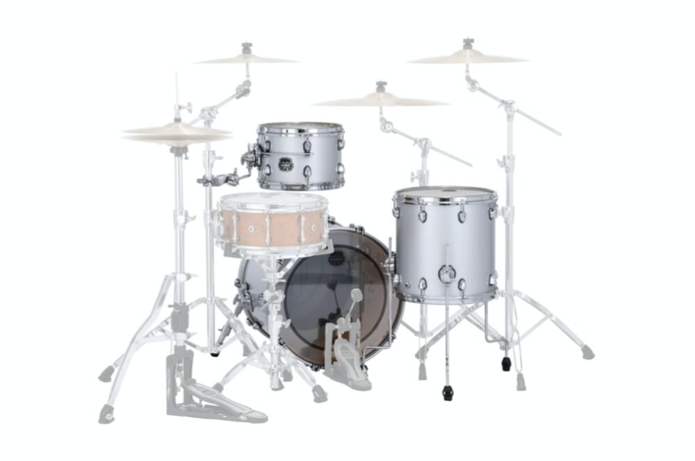 MAPEX IT SE401XHPD SATURN EVOLUTION HYBRID STRAIGHT AHEAD 3 PEZZI IRIDIUM SILVER - immagine 3