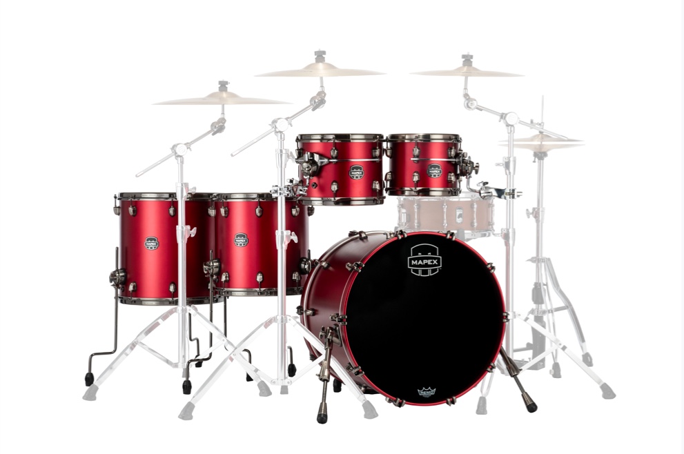 MAPEX IT SE628XBBPA SATURN EVOLUTION BIRCH WORKHORSE 5 PEZZI TUSCAN RED