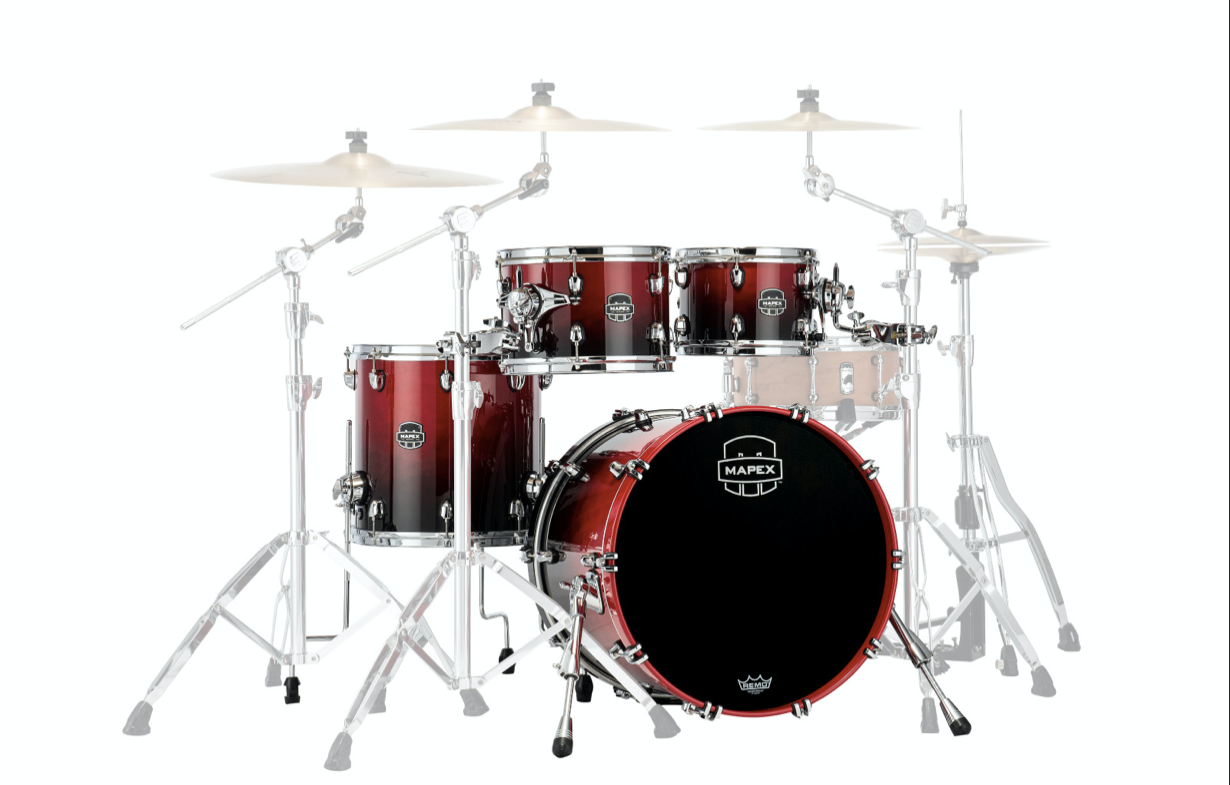 MAPEX IT SR504XRQ SATURN NEW FUSION 4 PEZZI SCARLET FADE