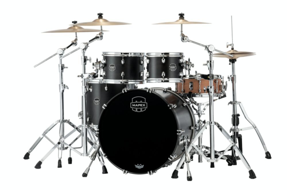 MAPEX IT SR529XFB SATURN NEW ROCK 4 PEZZI SATIN BLACK - immagine 2