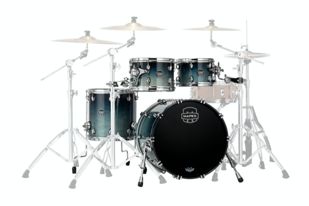 MAPEX IT SR529XRJ SATURN NEW ROCK 4 PEZZI TEAL BLUE FADE