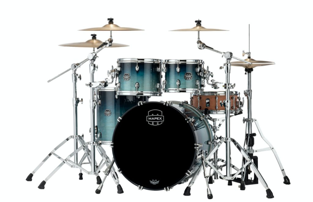 MAPEX IT SR529XRJ SATURN NEW ROCK 4 PEZZI TEAL BLUE FADE - immagine 2
