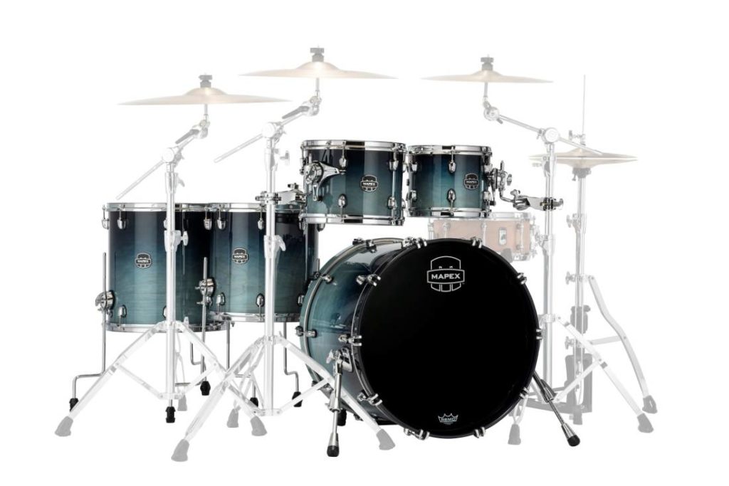 MAPEX IT SR628XURJ SATURN NEW STUDIOEASE FAST 5 PEZZI TEAL BLUE FADE - immagine 2