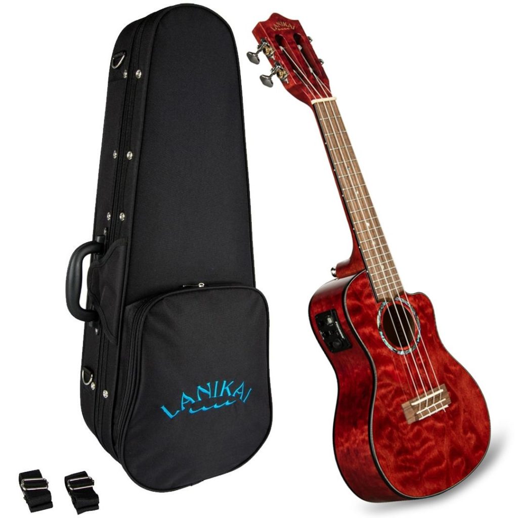 LANIKAI IT QM-RDCEC - UKULELE CONCERTO QUILTED MAPLE - immagine 2
