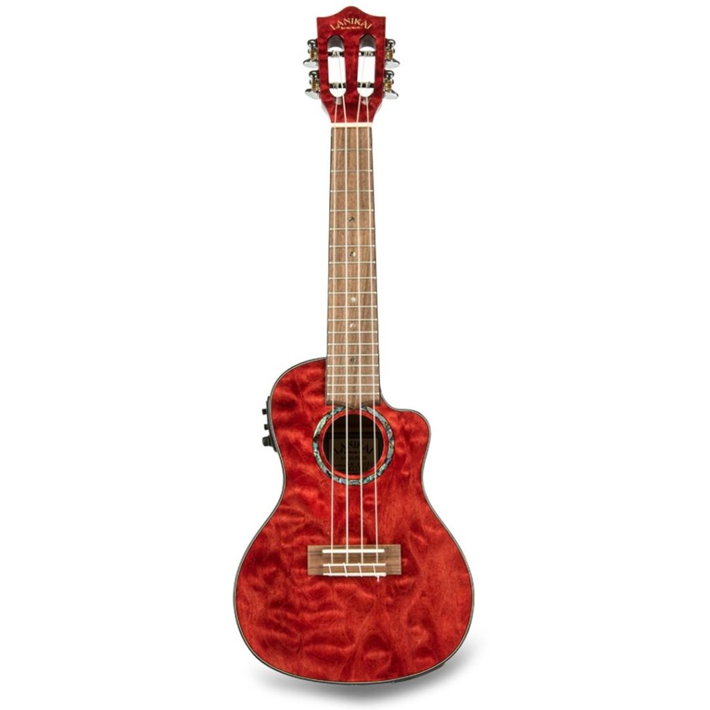 LANIKAI IT QM-RDCEC - UKULELE CONCERTO QUILTED MAPLE - immagine 3