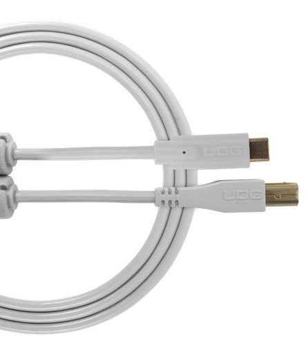 UDG U96001WH - ULTIMATE AUDIO CABLE USB 2.0 C-B WHITE STRAIGHT 1