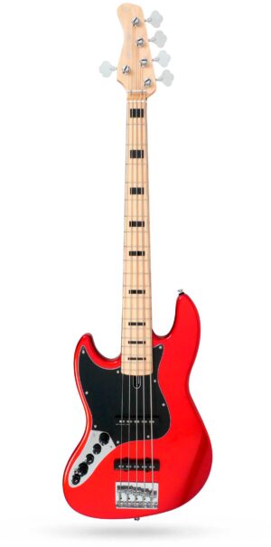 MARCUS MILLER V7 VINTAGE ALDER-5 LEFTHAND (2ND GEN) BMR MET.RED