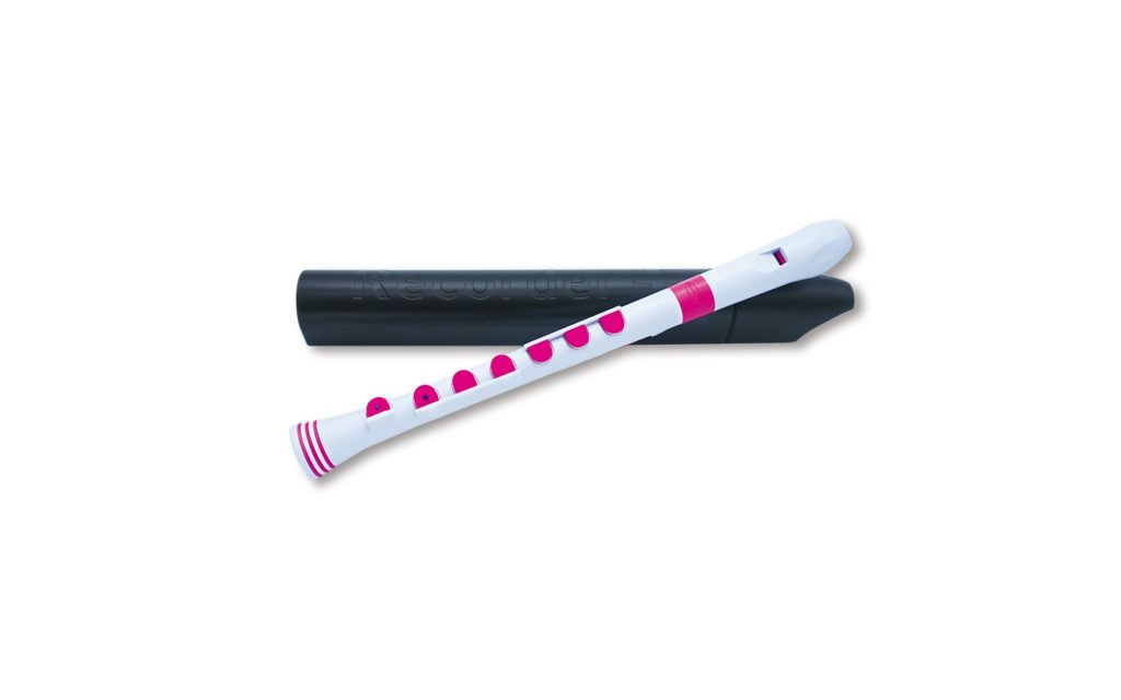 NUVO ITALIA RECORDER+ -DITEGGIATURA TEDESCA (BIANCO/ROSA) - immagine 2