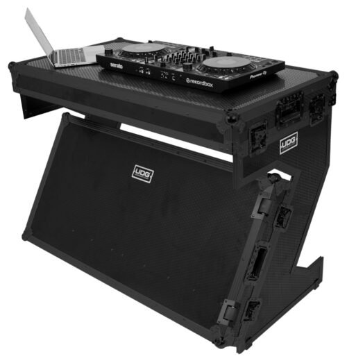 UDG U91072BL -ULTIMATE FLIGHT CASE PORTABLE Z-STYLE DJ TABLE BLACK PLUS (WHEELS) - immagine 2