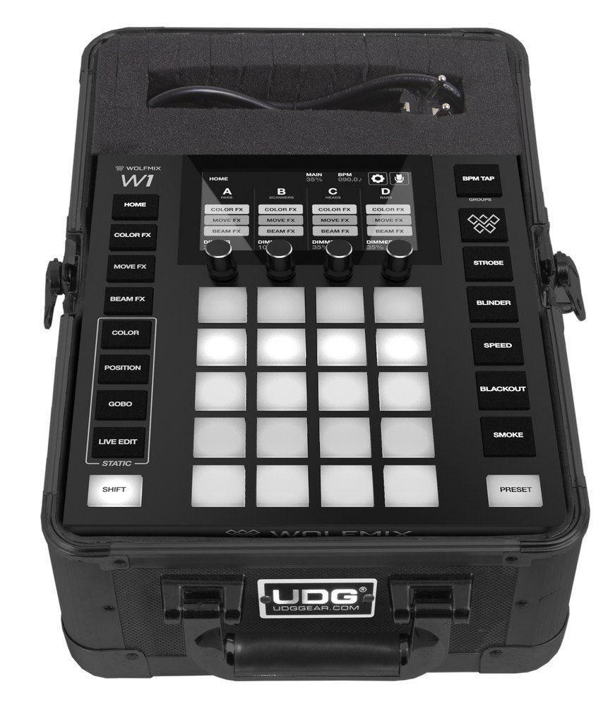 UDG U93019BL  - ULTIMATE PICK FOAM FLIGHT CASE WOLFMIX W1 BLACK