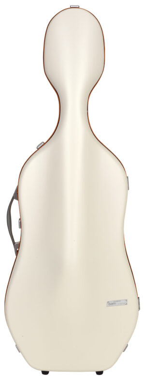 BAM ITALIA SUP1005XLWO CUSTODIA HIGHTECH SUPREME ICE IN POLICARBONATO PER VIOLONCELLO - WHITE - ORANGE VERSION