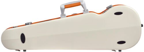 BAM ITALIA SUP2002XLWO CUSTODIA HIGHTECH SUPREME ICE CONTOURED IN POLICARBONATO PER VIOLINO - WHITE - ORANGE VERSION - immagine 2