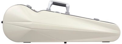 BAM ITALIA SUP2002XLWS CUSTODIA HIGHTECH SUPREME ICE CONTOURED IN POLICARBONATO PER VIOLINO - WHITE - SILVER VERSION