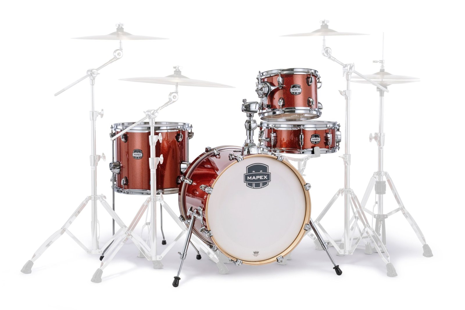 MAPEX IT MA486SOR MARS BIRCH BE BOP 4 PEZZI BLOOD ORANGE SPARKLE