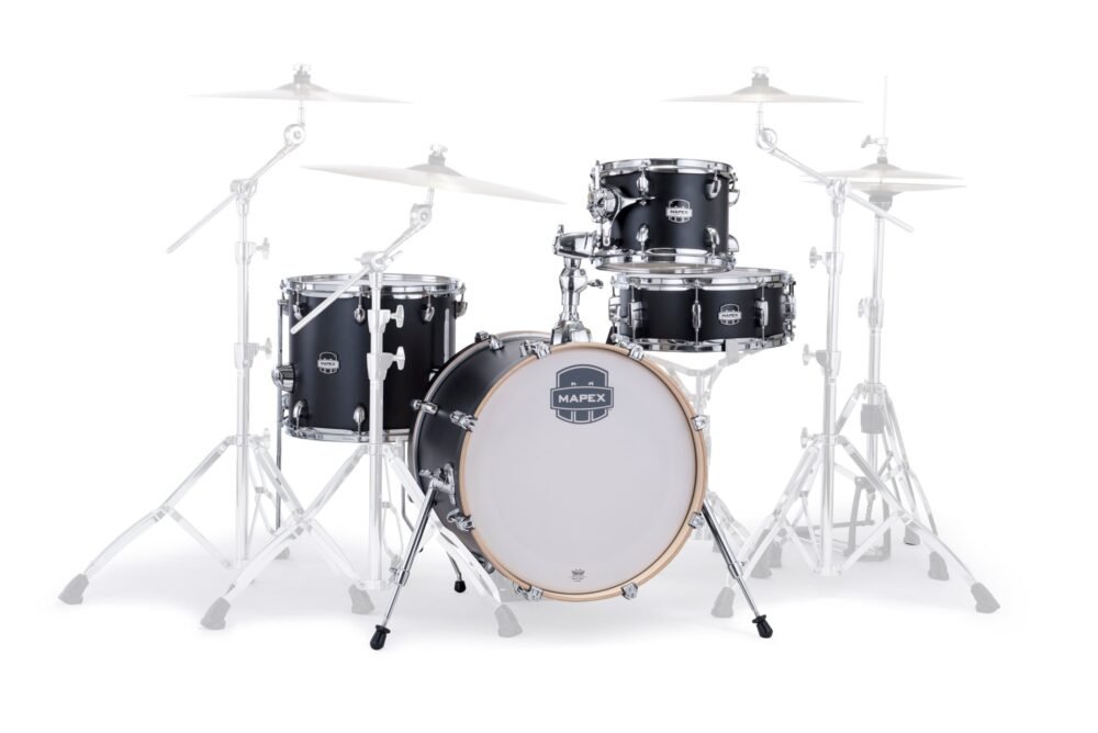 MAPEX IT MM486SKD MARS MAPLE BE BOP 4 PEZZI MATTE BLACK - immagine 2