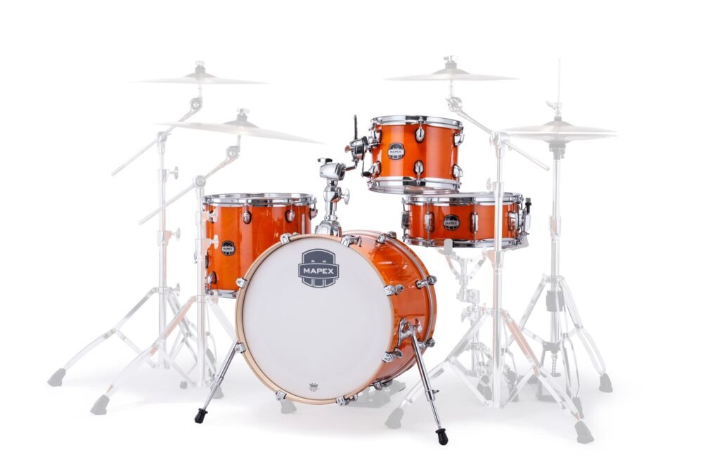 MAPEX IT MM486SOG MARS MAPLE BE BOP 4 PEZZI GLOSSY AMBER - immagine 2