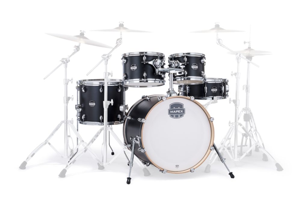 MAPEX IT MM504SFKD MARS MAPLE FUSION 5 PEZZI MATTE BLACK - immagine 2