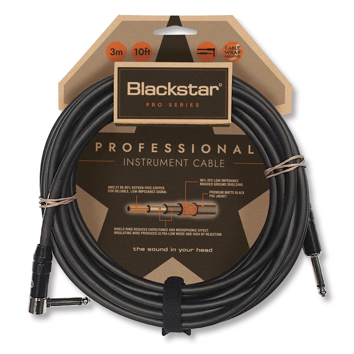 BLACKSTAR PROFESSIONAL CABLE 3M STR/ANG