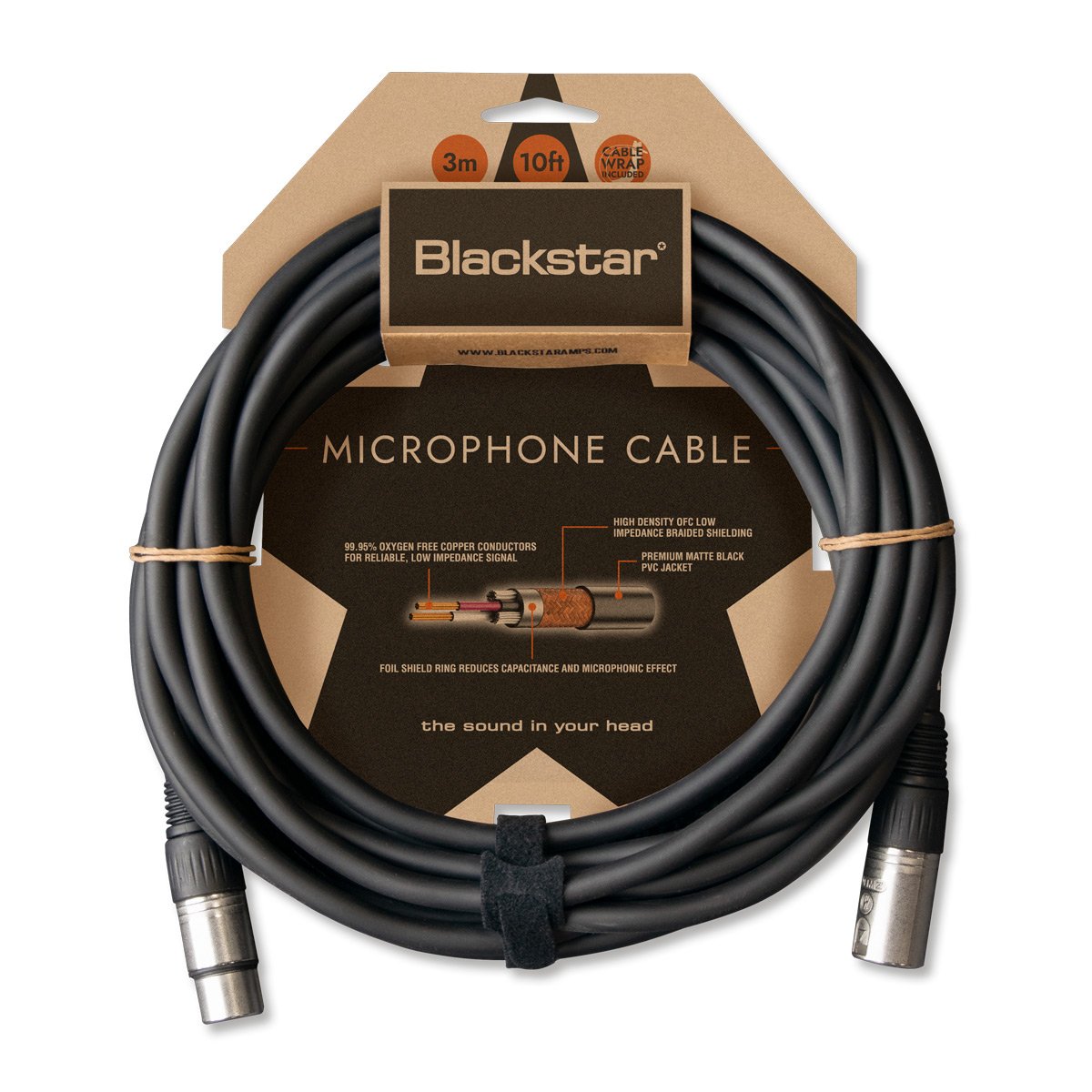 BLACKSTAR XLR CABLE 3M F/M