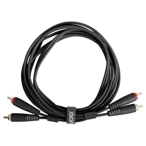 UDG U97003BL - ULTIMATE AUDIO CABLE SET RCA-RCA STRAIGHT BLACK